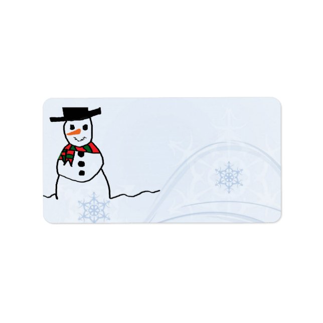 Snowman Address Label (Front)