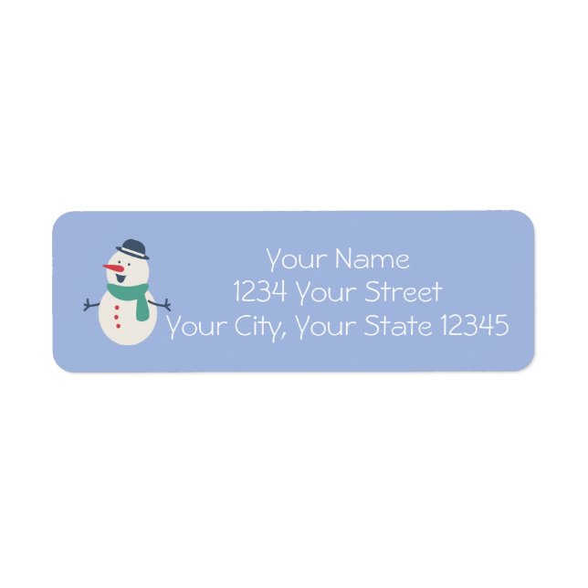 Snowman Address Label (Front)