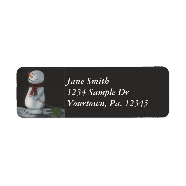 Snowman Address Label (Front)
