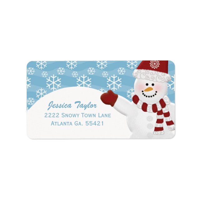 Snowman Address Labels (Front)