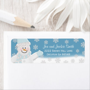Snowman Address Labels