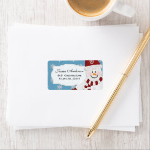 Snowman Address Stickers
