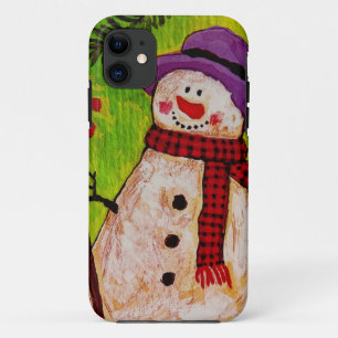 Snowman and Broom iPhone 11 Case