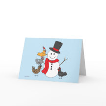 Snowman and Chickens
