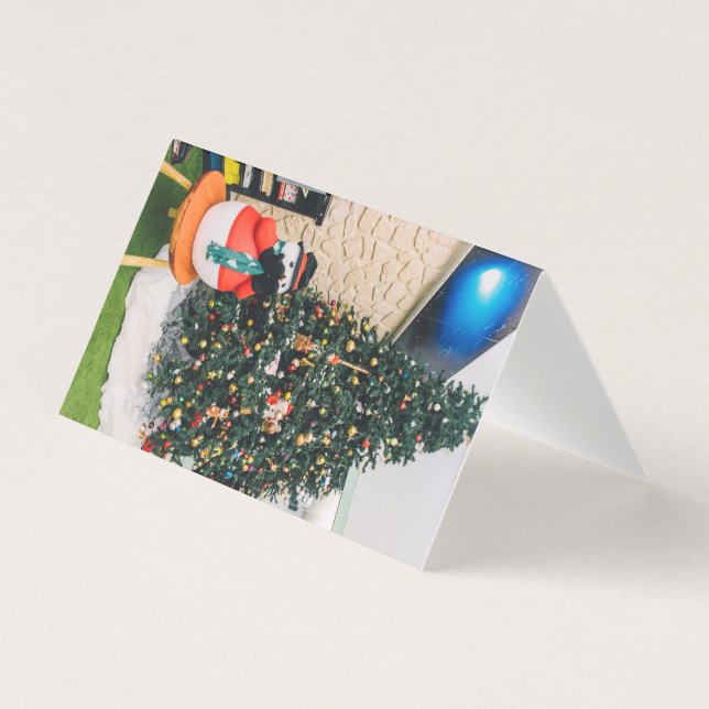 Snowman and Christmas tree (Front)