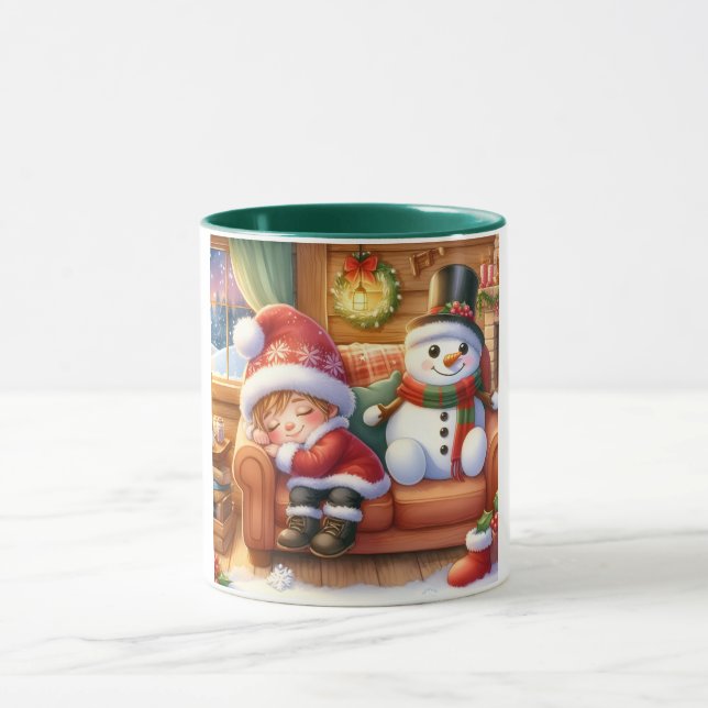 Snowman and Friends Kids Christmas Mug (Center)