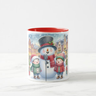 Snowman and Friends Kids Christmas Mug