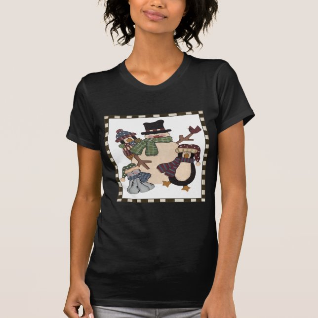 Snowman and Friends T-Shirt (Front)