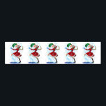 Snowman and Girl Dancers Christmas Napkin Bands<br><div class="desc">Christmas Napkin Bands with Happy Snowman and Girl Dancers Christmas Party Napkin Rings - or Choose / Add Your Unique Text / Name / Colour - Make Your Special Gift - Resize and move or remove and add elements / text with Customisation tool ! Drawing and Design by MIGNED. Please...</div>