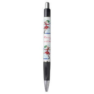 Snowman and Girl Dancers Pen