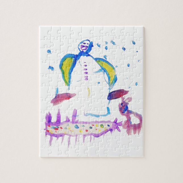 Snowman and his best friend jigsaw puzzle (Vertical)