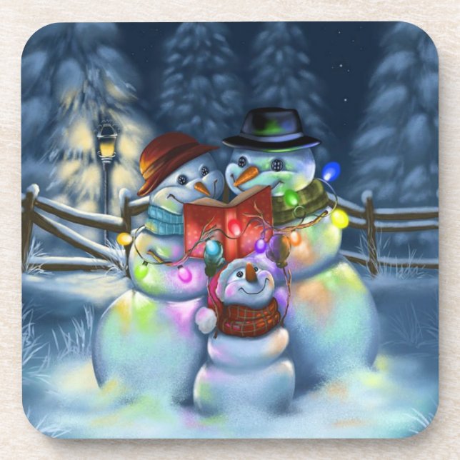 Snowman and his family coaster (Front)