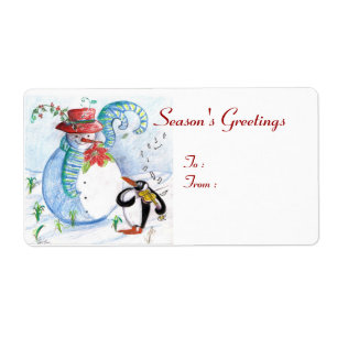 SNOWMAN AND PENGUIN'S WINTER SERENADE