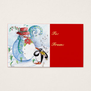 SNOWMAN AND PENGUIN'S WINTER SERENADE