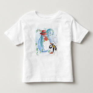 SNOWMAN AND PENGUIN'S WINTER SERENADE TODDLER T-Shirt