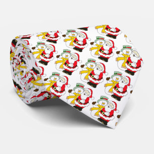 Snowman and Santa Claus Tie