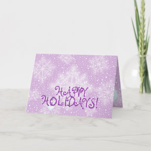 Snowman and Snowflakes Greeting Card
