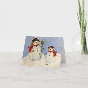 Snowman and Son Card