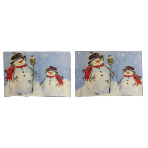 Snowman and Son Pillowcase