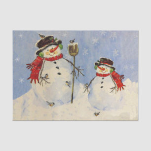 Snowman and Son Tissue Paper
