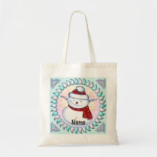Snowman Angel Tote Bag