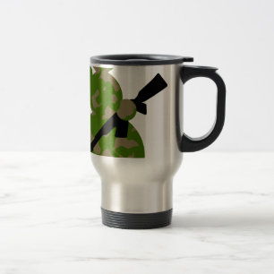 snowman army christmas travel mug