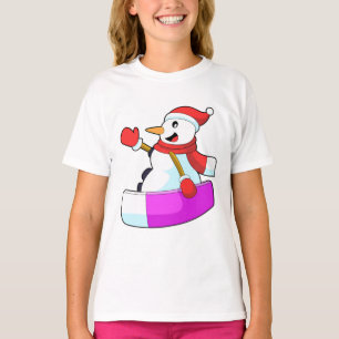 Snowman as Snowboarder with Sonowboard.PNG T-Shirt