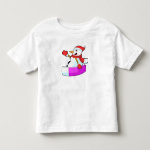 Snowman as Snowboarder with Sonowboard.PNG Toddler T-Shirt
