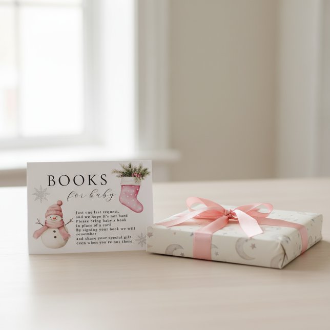Snowman “Baby It’s Cold Outside” Books for Baby Enclosure Card (Creator Uploaded)