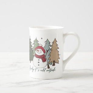 Snowman Baby It's Cold Outside Bone China Mug