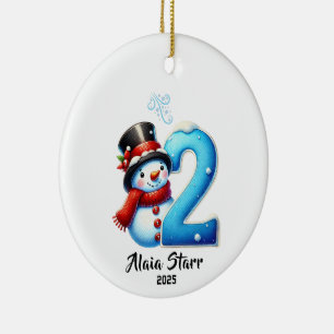 Snowman Baby's Second Christmas Ornament
