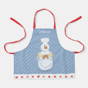 Snowman Baking Cookie Apron