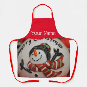 Snowman ball apron