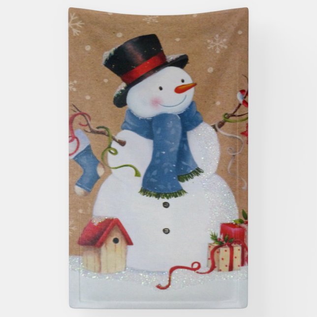 Snowman Banner (Vertical)