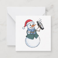 Snowman Bartender Christmas 2026 Holiday Cocktail