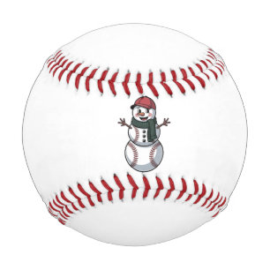 Snowman Baseball Christmas Santa Baseball Sport