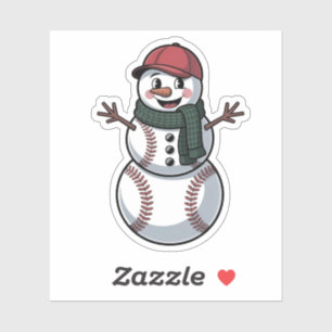 Snowman Baseball Christmas Santa Baseball Sport