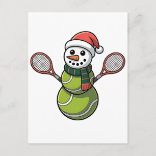 Snowman Baseball Christmas Santa Baseball Sport Postcard