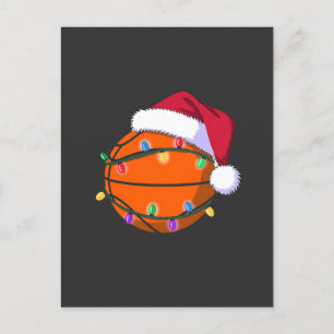Snowman Basketball Christmas Santa Baseball Sport Holiday Postcard