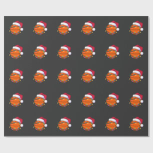 Snowman Basketball Christmas Santa Baseball Sport Wrapping Paper