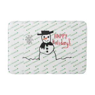 Snowman Bath Mat