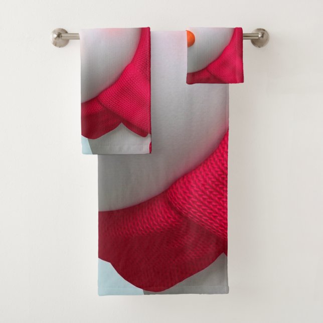 Snowman Bath Towel Set (Insitu)