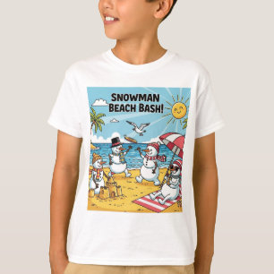 Snowman Beach Bash T-Shirt