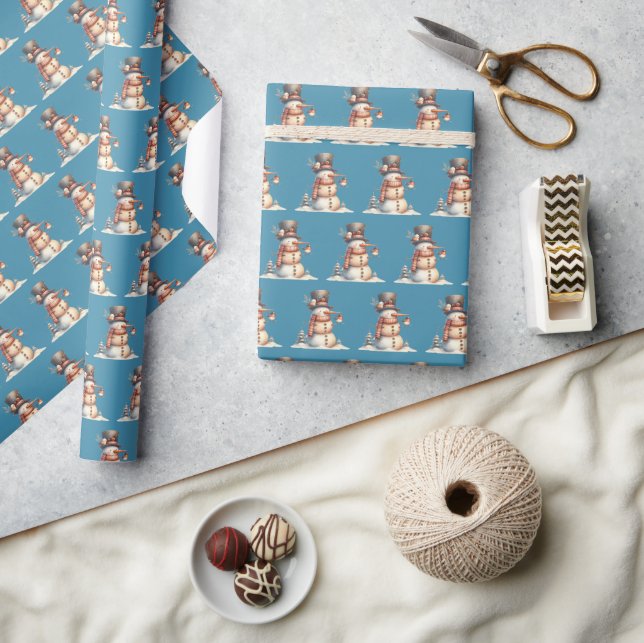 Snowman & Birds Wrapping Paper (Crafts)