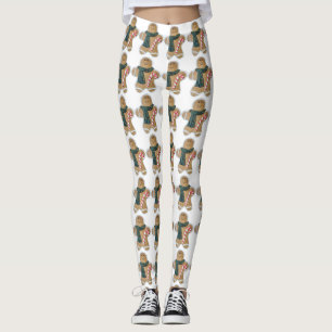 Snowman biscuit leggings