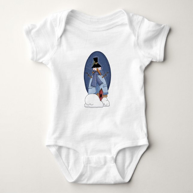 Snowman Blue Tshirts and Gifts (Front)