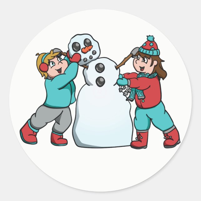 Snowman Builder Sticker (Front)