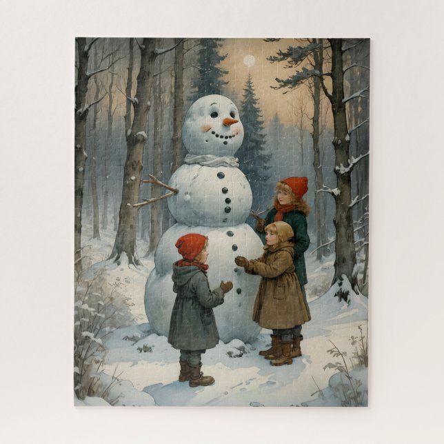 Snowman Builders Puzzle (Vertical)