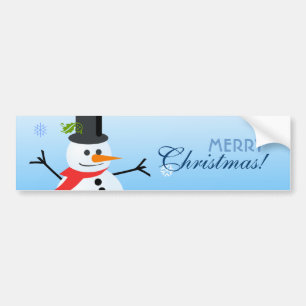 Snowman Bumper Sticker