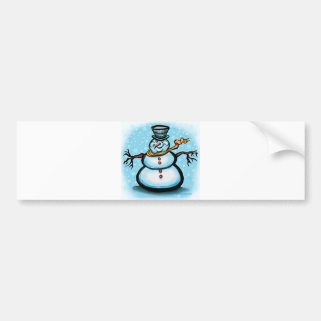 Snowman Bumper Sticker (Front)